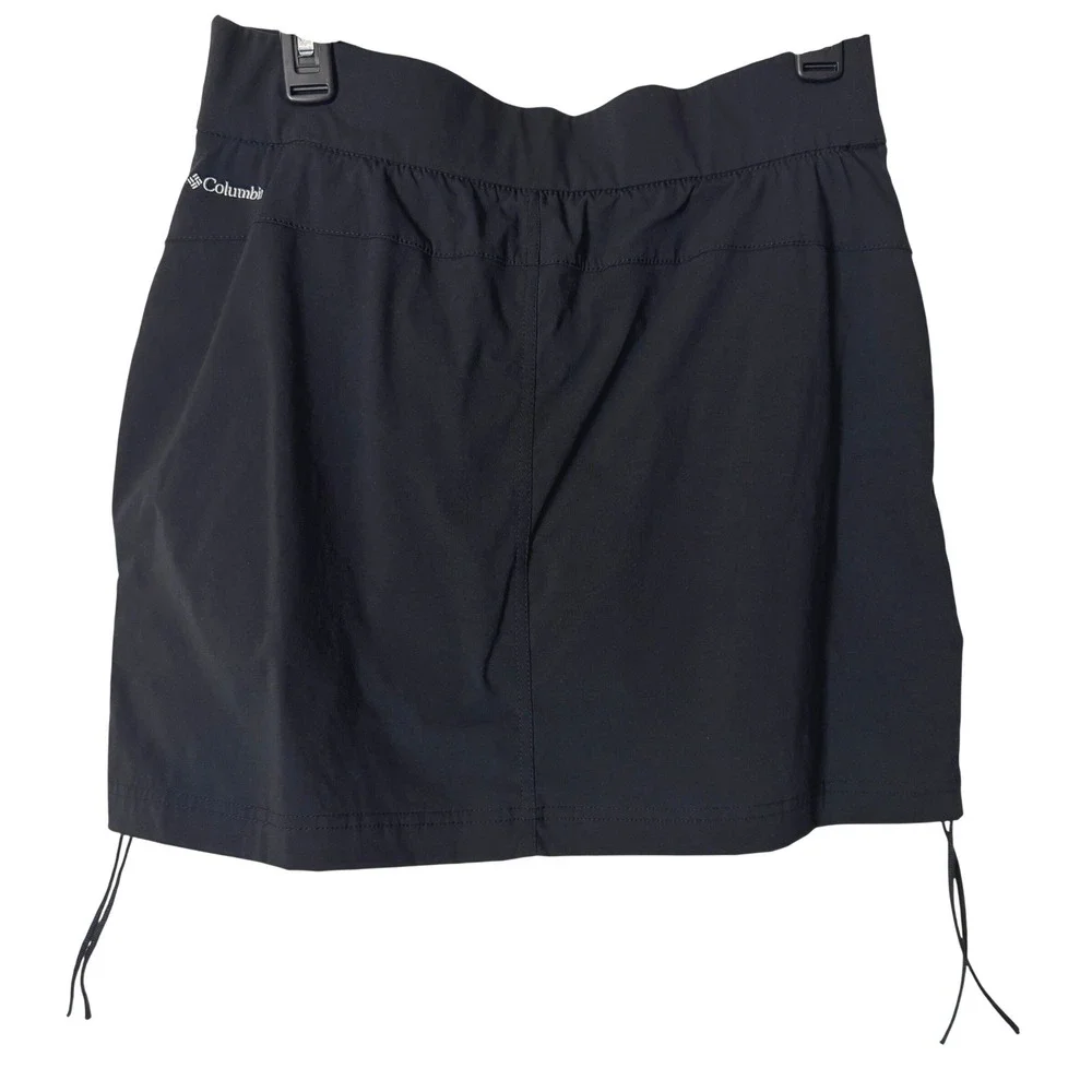 Columbia Women Black Hiking Skort Active Athletic Pull On Skirt Size M
